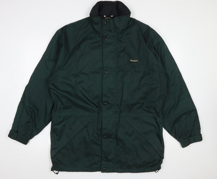 Peter Storm Men's Green Waterproof Parka Jacket Size M Outdoor Coat