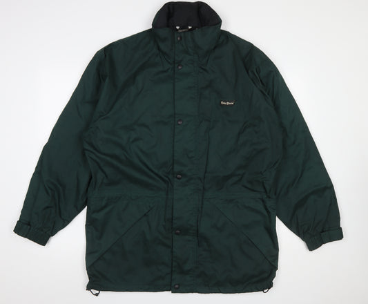 Peter Storm Men's Green Waterproof Parka Jacket Size M Outdoor Coat