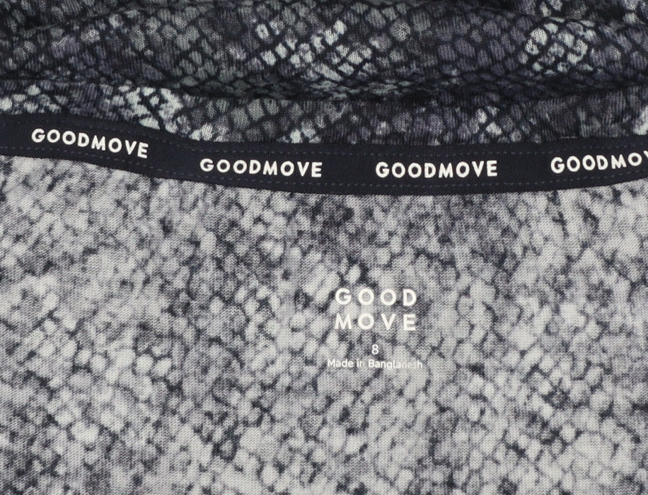 Marks and Spencer Goodmove Women’s Blue Animal Print Active T-Shirt Size 8