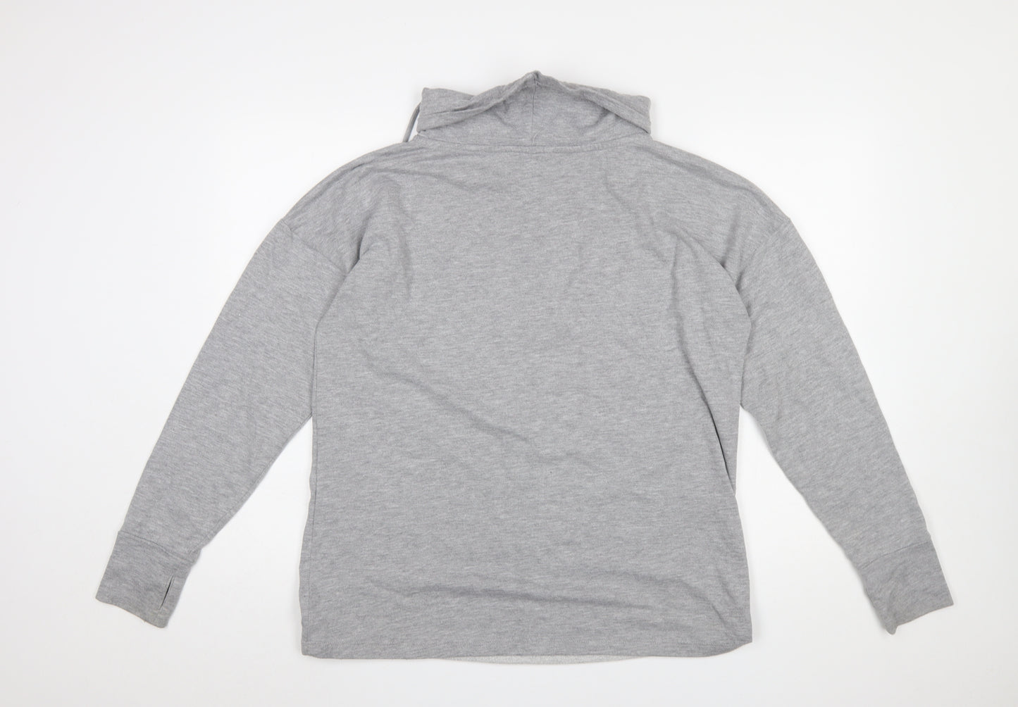 Capsule Womens Grey Animal Print Hooded Pullover Sweatshirt Size M