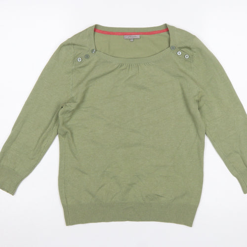 John Lewis Women’s Green Size 12 Scoop Neck Lightweight Jumper