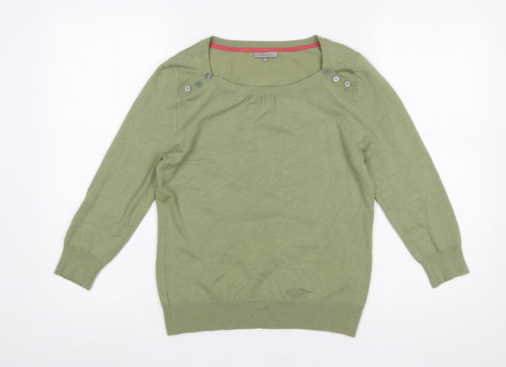 John Lewis Women’s Green Size 12 Scoop Neck Lightweight Jumper