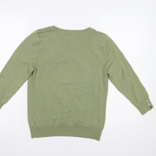 John Lewis Women’s Green Size 12 Scoop Neck Lightweight Jumper