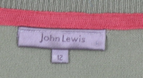 John Lewis Women’s Green Size 12 Scoop Neck Lightweight Jumper
