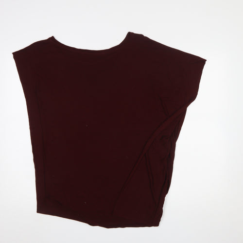 AllSaints Womens Brown Relaxed Fit Viscose Jersey Sleeveless Top M