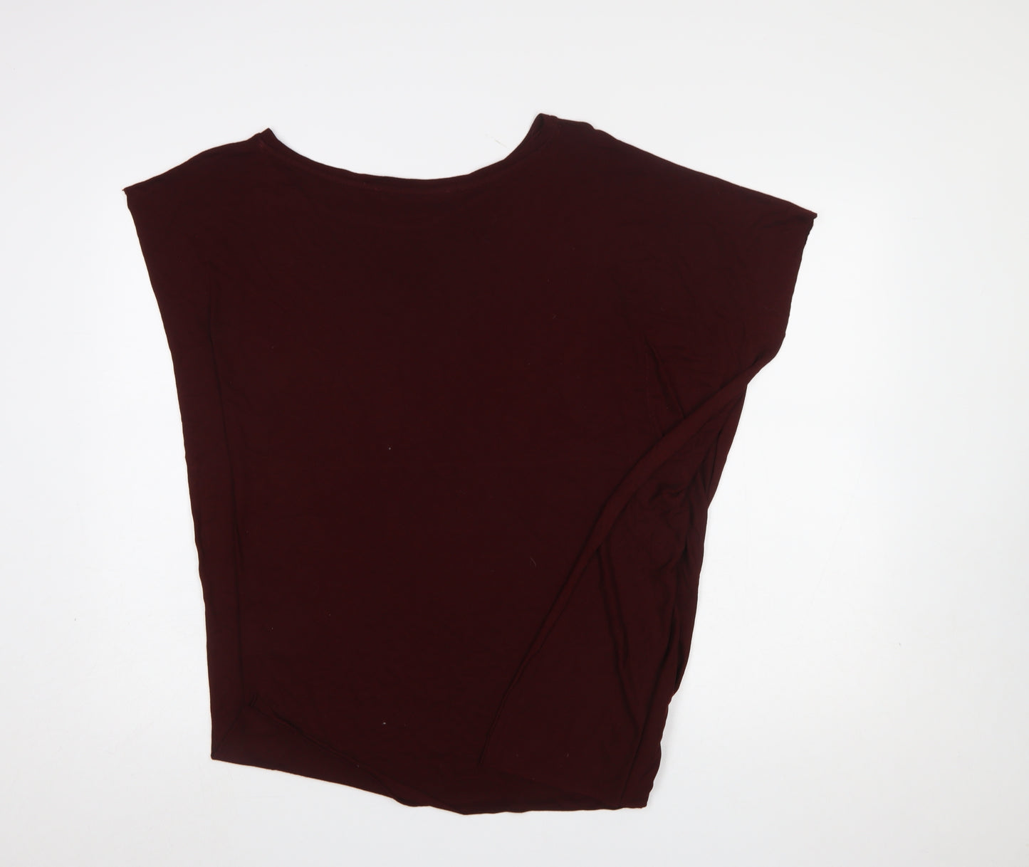 AllSaints Womens Brown Relaxed Fit Viscose Jersey Sleeveless Top M