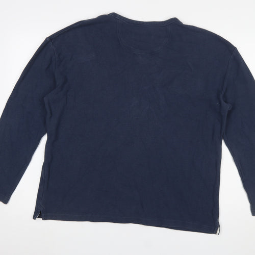 Farah 1920 Men's Blue Long Sleeve Crew Neck Pullover Sweatshirt L
