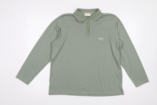 Bonmarché Women’s Green Long Sleeve Collared Polo Shirt Size S