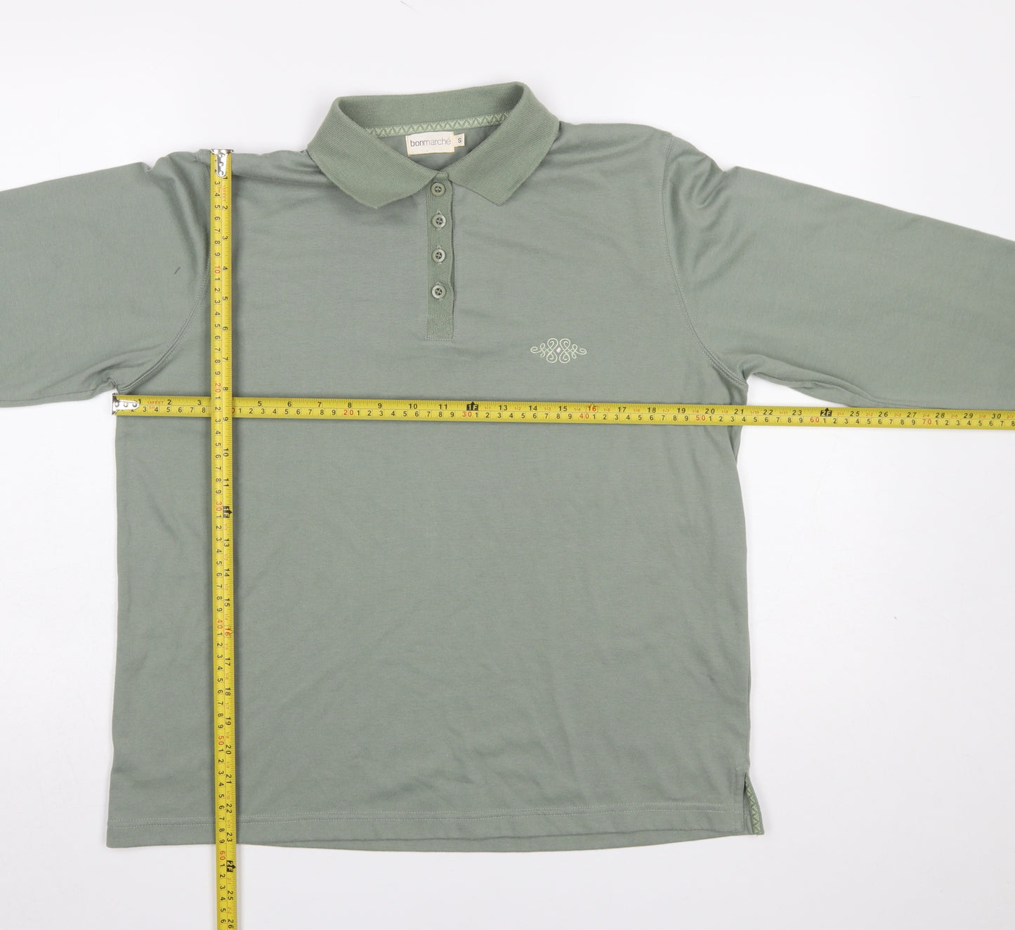 Bonmarché Women’s Green Long Sleeve Collared Polo Shirt Size S