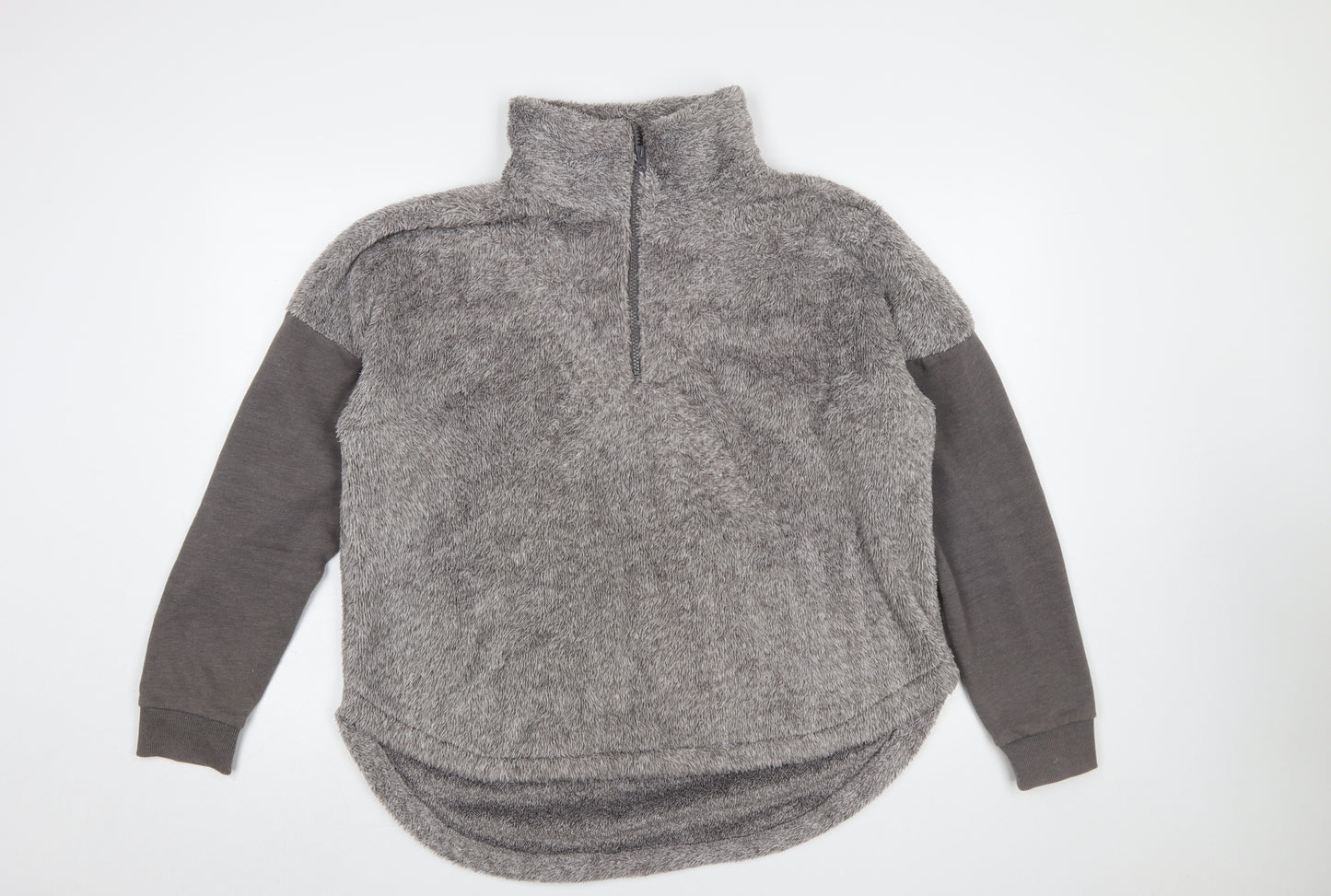 Z by Zella Women’s Grey 1/4 Zip Fleece Pullover Sweatshirt XL