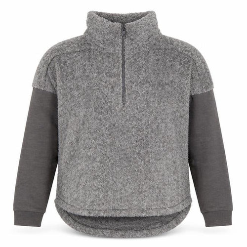 Z by Zella Women’s Grey 1/4 Zip Fleece Pullover Sweatshirt XL