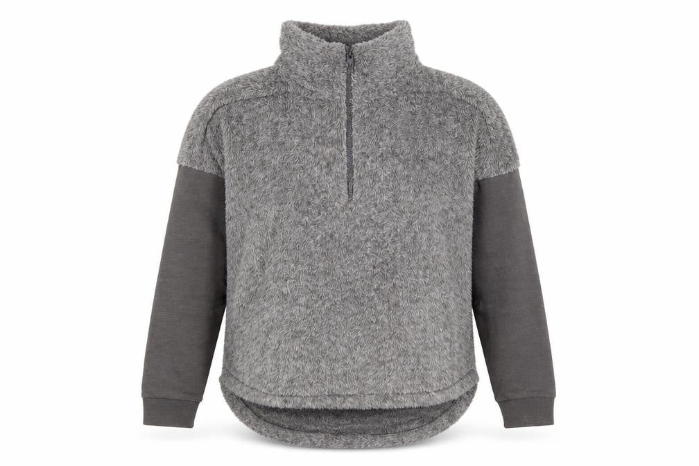 Z by Zella Women’s Grey 1/4 Zip Fleece Pullover Sweatshirt XL