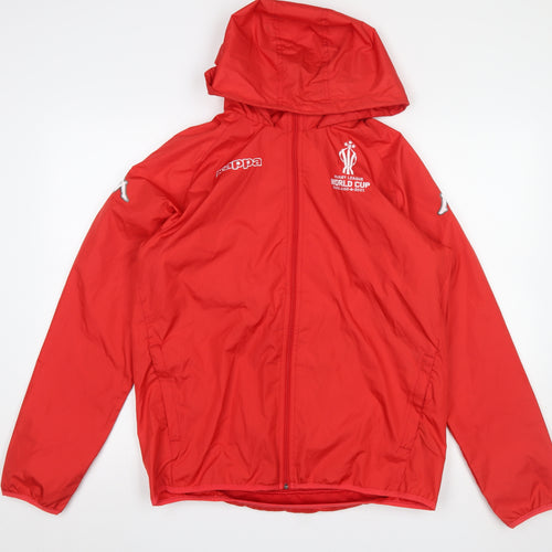Kappa Men’s Red Rugby League World Cup 2021 Windbreaker Jacket Size S