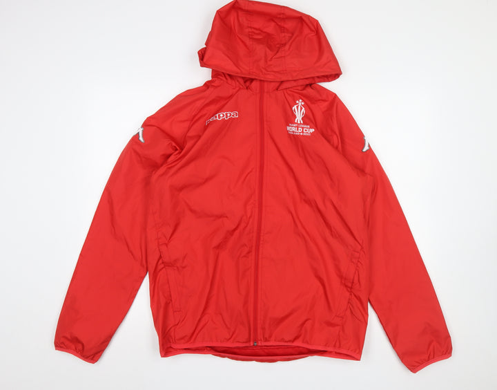 Kappa Men’s Red Rugby League World Cup 2021 Windbreaker Jacket Size S