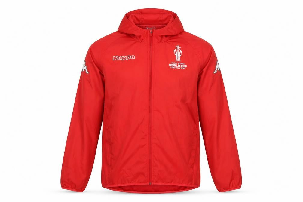 Kappa Men’s Red Rugby League World Cup 2021 Windbreaker Jacket Size S