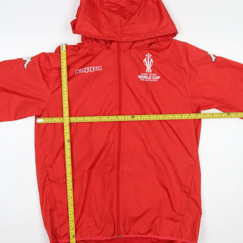 Kappa Men’s Red Rugby League World Cup 2021 Windbreaker Jacket Size S