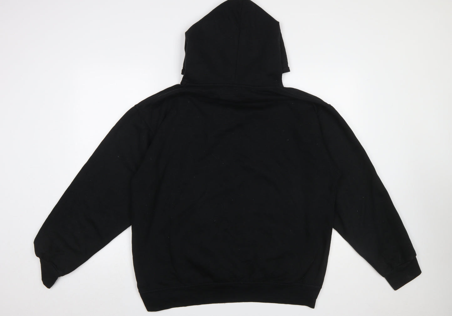 Square One Men's Black XL Pullover Hoodie Embroidered Logo Fleece