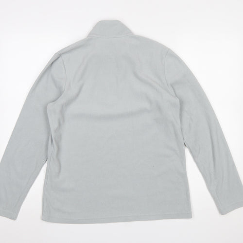 Regatta Great Outdoors Women Grey 1/2 Zip Fleece Sweatshirt UK 12