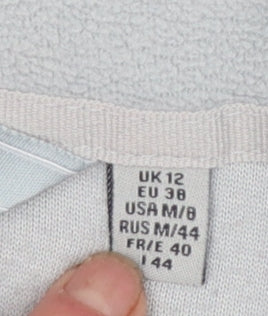 Regatta Great Outdoors Women Grey 1/2 Zip Fleece Sweatshirt UK 12