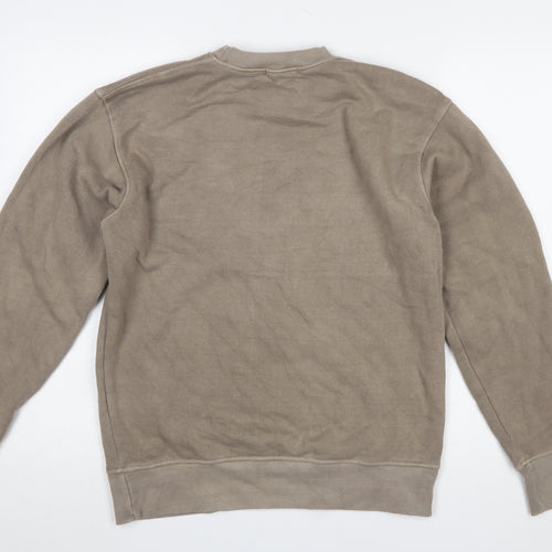 PrettyLittleThing Women Beige New York Downtown Sweatshirt Size S