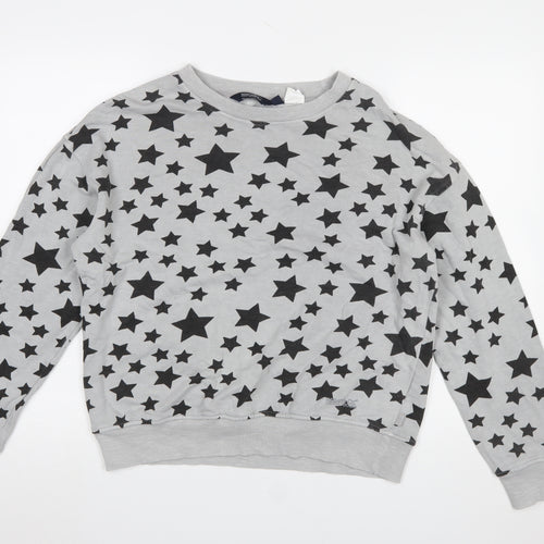 Regatta Great Outdoors Women's Grey Star Print Cotton Sweatshirt UK 10