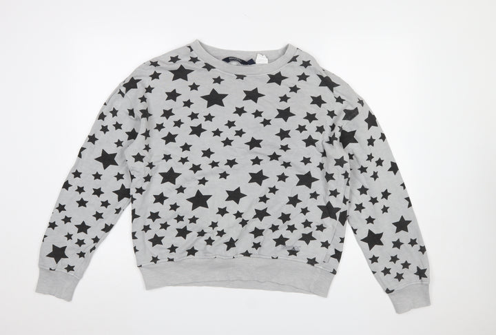 Regatta Great Outdoors Women's Grey Star Print Cotton Sweatshirt UK 10