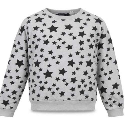 Regatta Great Outdoors Women's Grey Star Print Cotton Sweatshirt UK 10