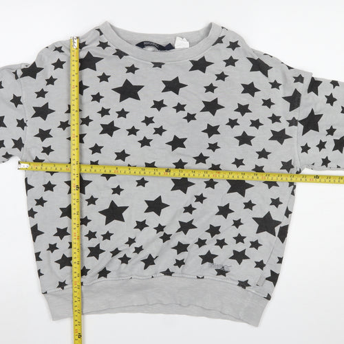 Regatta Great Outdoors Women's Grey Star Print Cotton Sweatshirt UK 10