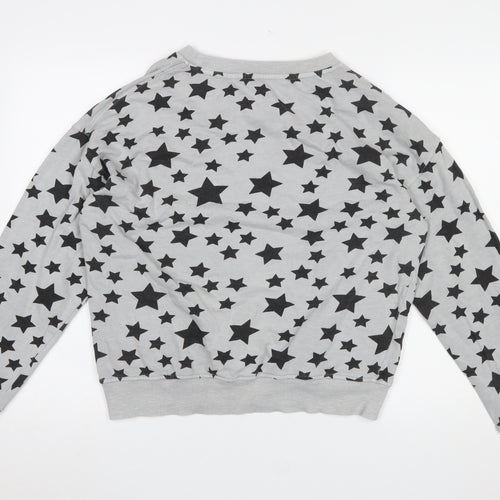 Regatta Great Outdoors Women's Grey Star Print Cotton Sweatshirt UK 10