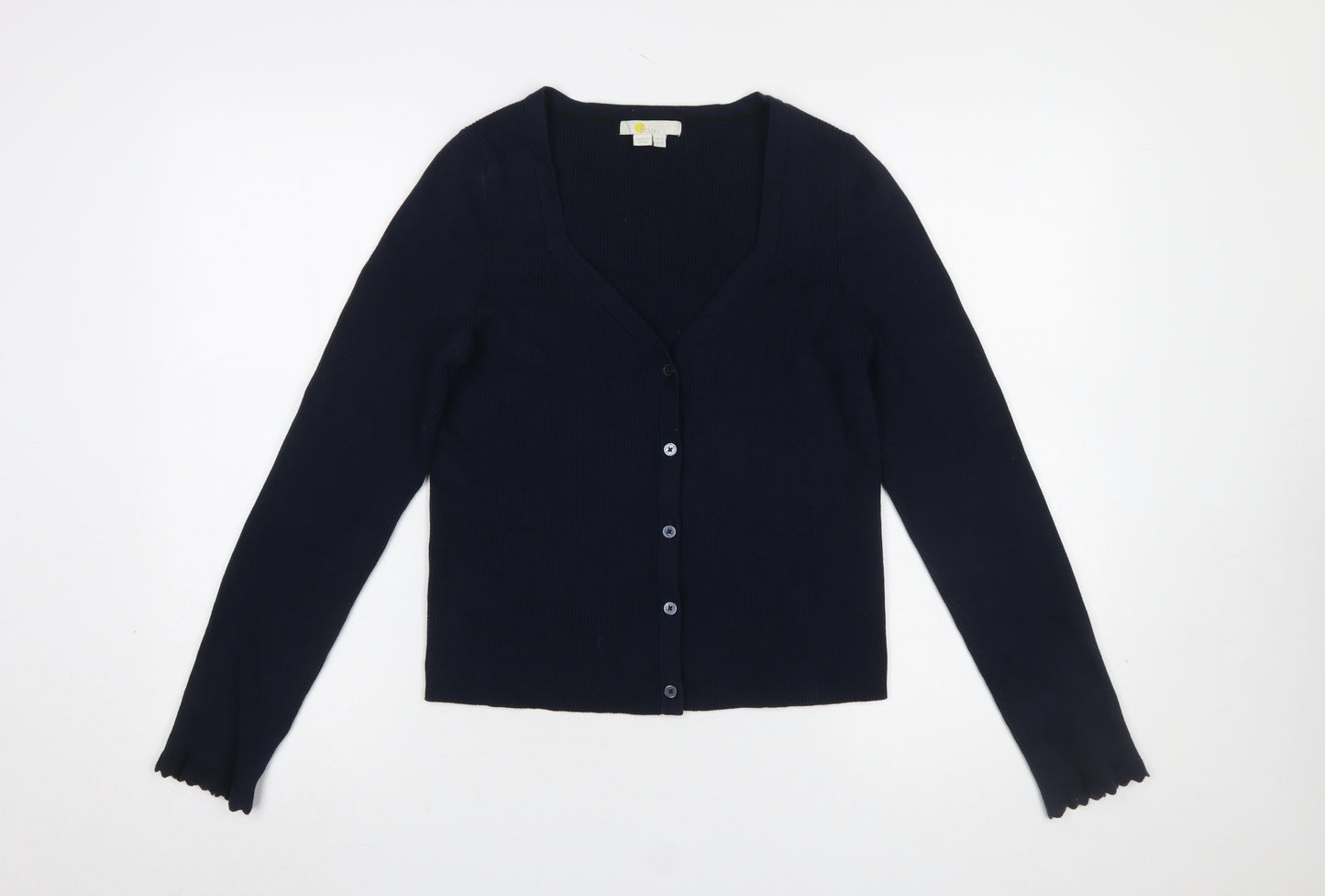 Boden Women Blue Long Sleeve V-Neck Button-Up Cardigan Size 16