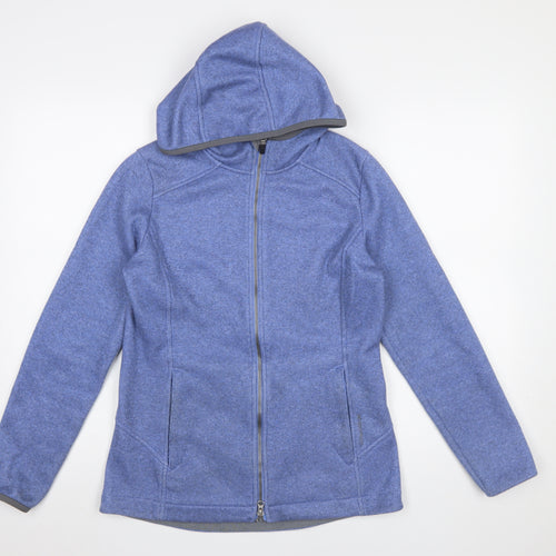 Zero Restriction Women's Blue Full Zip Hooded Sweatshirt Size S