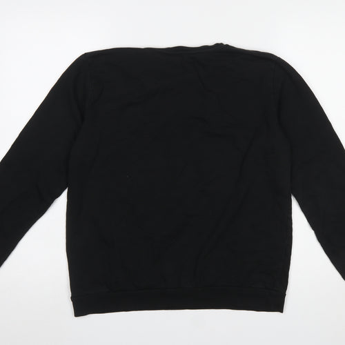 Dorothy Perkins Women Black Size 14 Pullover Sweatshirt Cannes Print