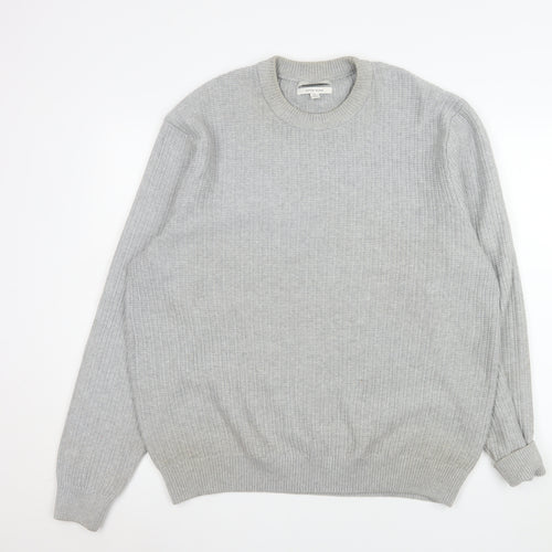 Marks and Spencer Mens Grey XL Crew Neck Knit Jumper