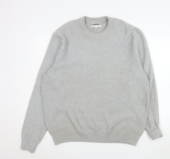 Marks and Spencer Mens Grey XL Crew Neck Knit Jumper