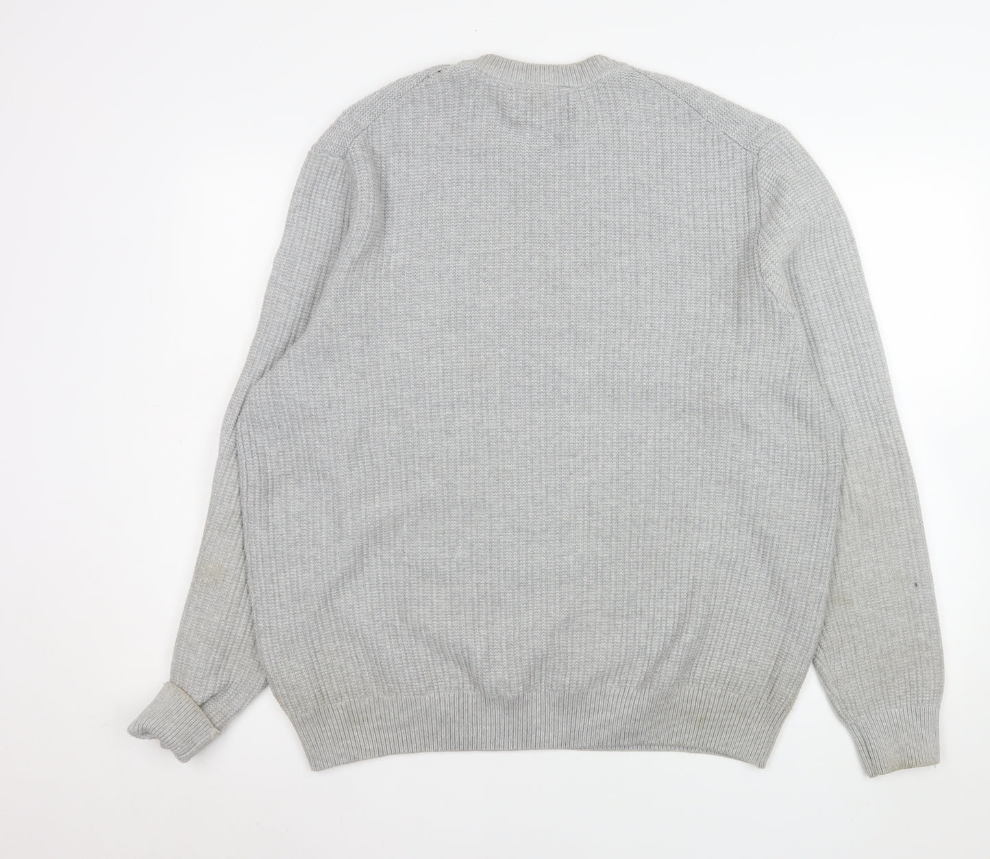 Marks and Spencer Mens Grey XL Crew Neck Knit Jumper
