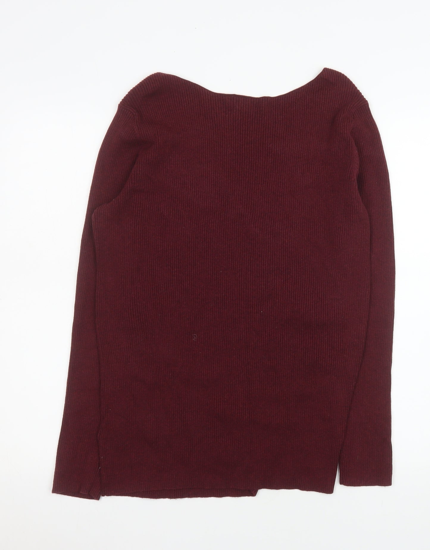 GAP Women’s Burgundy Boat Neck Long Sleeve Pullover Jumper Size L