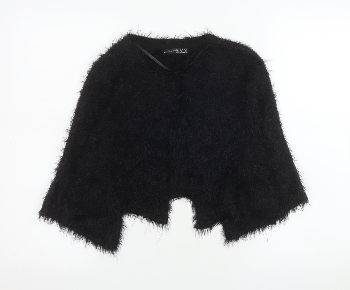 Atmosphere Women’s Black Fluffy Cape Jumper Size 12
