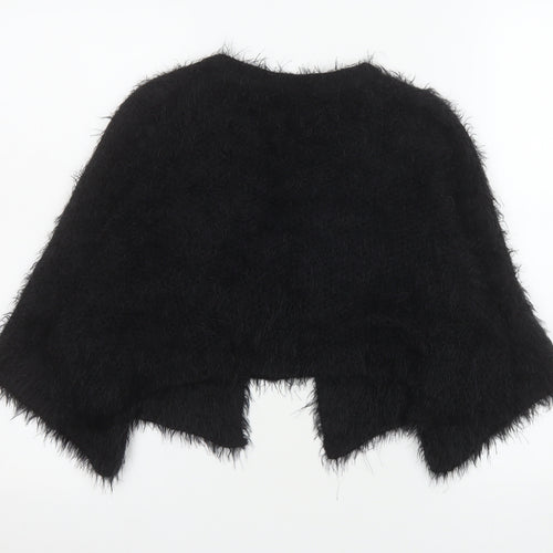 Atmosphere Women’s Black Fluffy Cape Jumper Size 12