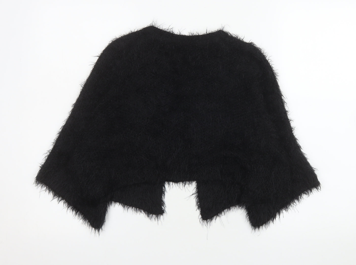 Atmosphere Women’s Black Fluffy Cape Jumper Size 12