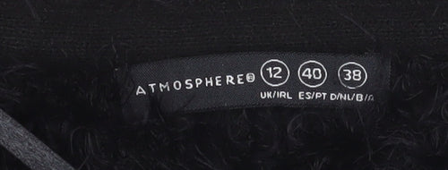 Atmosphere Women’s Black Fluffy Cape Jumper Size 12