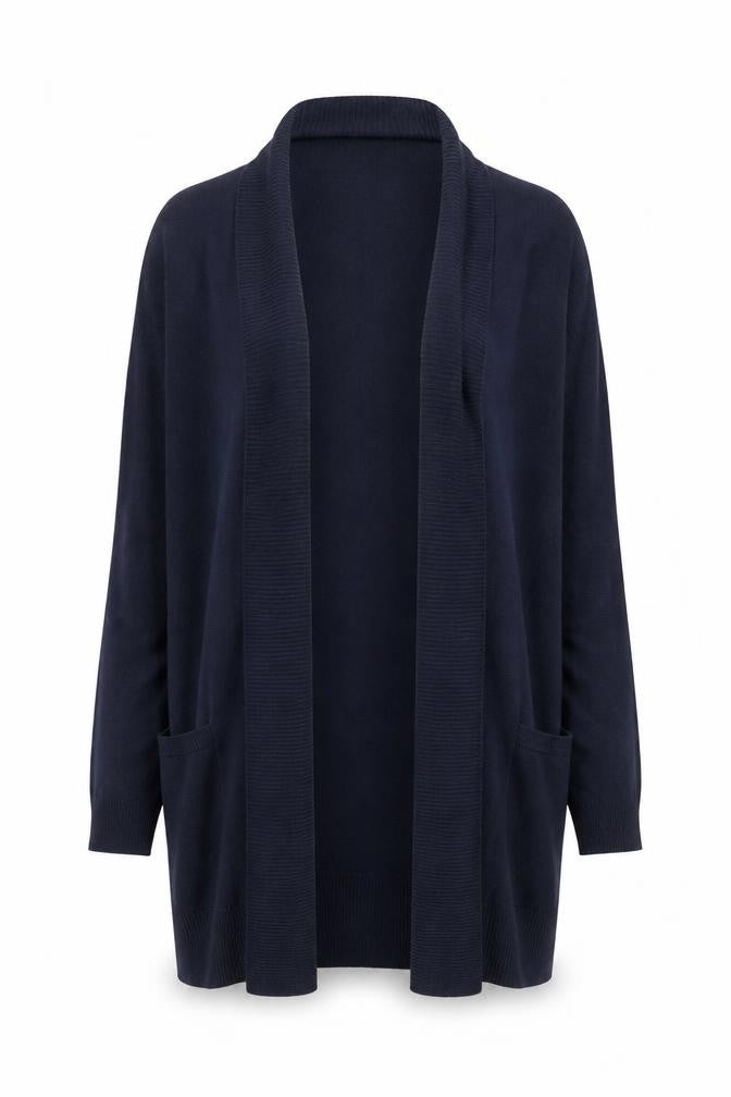 Marks and Spencer Women’s Navy Blue Open Front Knit Cardigan Size Small