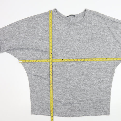 Studio Women’s Grey Relaxed Fit Jersey T-Shirt Size 12