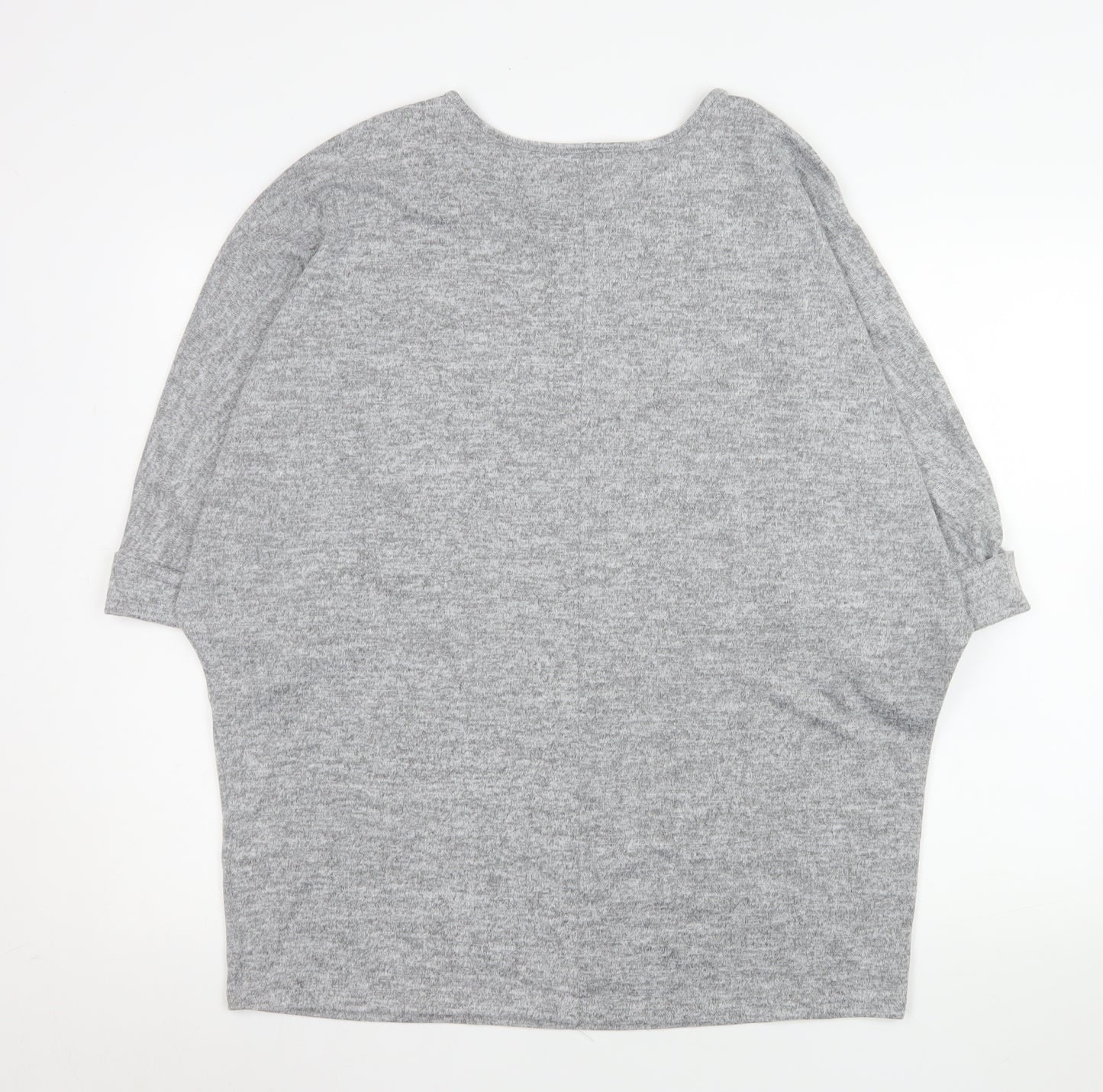 Studio Women’s Grey Relaxed Fit Jersey T-Shirt Size 12