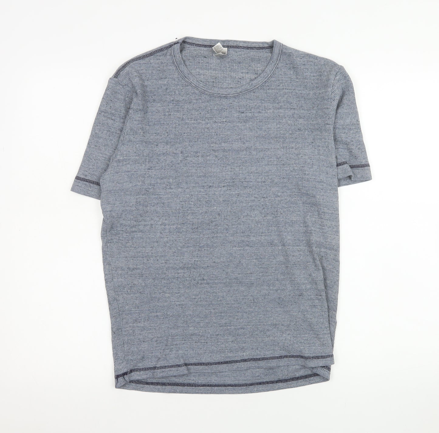 American Apparel Men's Grey Cotton Crew Neck T-Shirt Medium