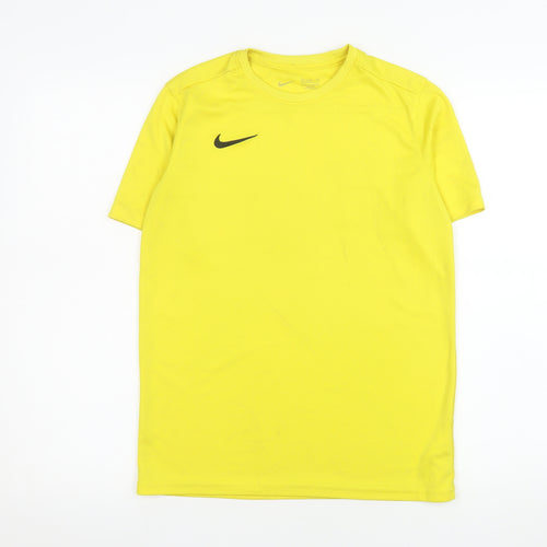 Nike Women's Yellow XL Dri-Fit Short Sleeve Active T-Shirt