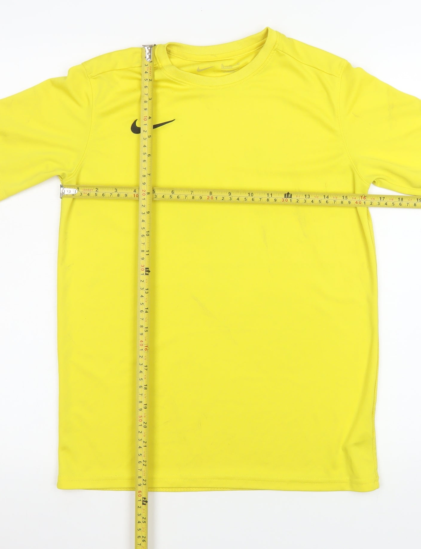 Nike Women's Yellow XL Dri-Fit Short Sleeve Active T-Shirt