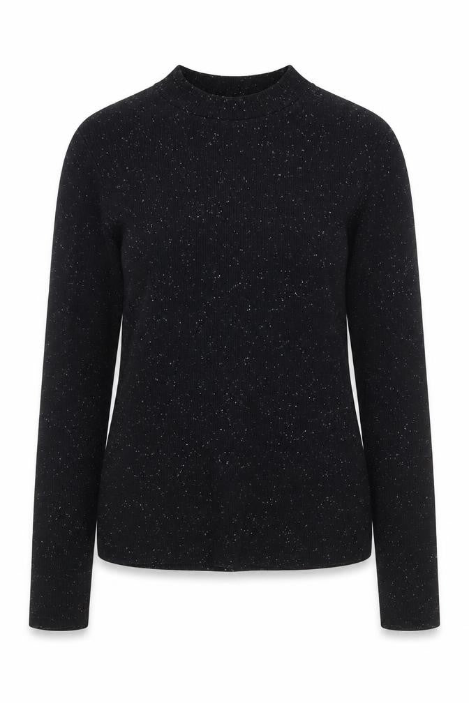 Monki Women’s Black Long Sleeve Stretch Jersey Top Size S