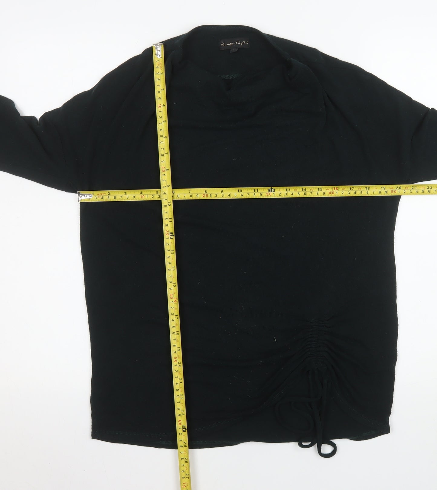 Phase Eight Women’s Black Long Sleeve Cowl Neck Tunic Top UK 8