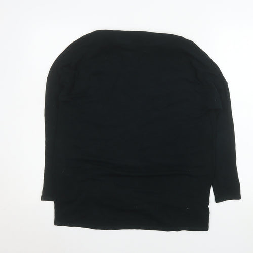 Phase Eight Women’s Black Long Sleeve Cowl Neck Tunic Top UK 8