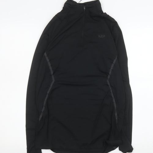 MP Women's Black XS 1/4 Zip Long Sleeve Athletic Top